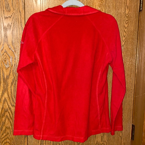 Red Columbia Ball State Quarter Zip - Picture 4 of 4